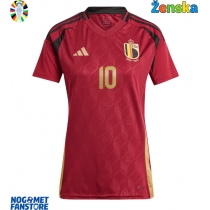 Belgija Romelu Lukaku #10 Domaci Dres za Ženska EP 2024 Kratak Rukav